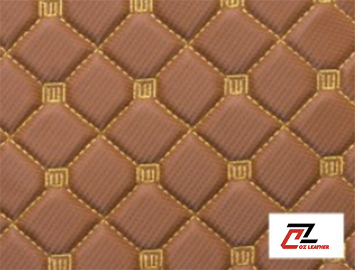 PVC cacbon leather fabric